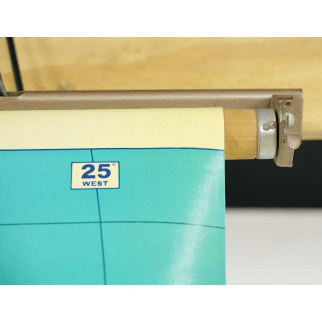 Vintage Cram's Physical Political South America Roll Up School Map For Sale - Image 6 of 11