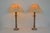 French Country Table Lamps with Pleated Shades, France, 1980s, Set of 2 For Sale - Image 6 of 11