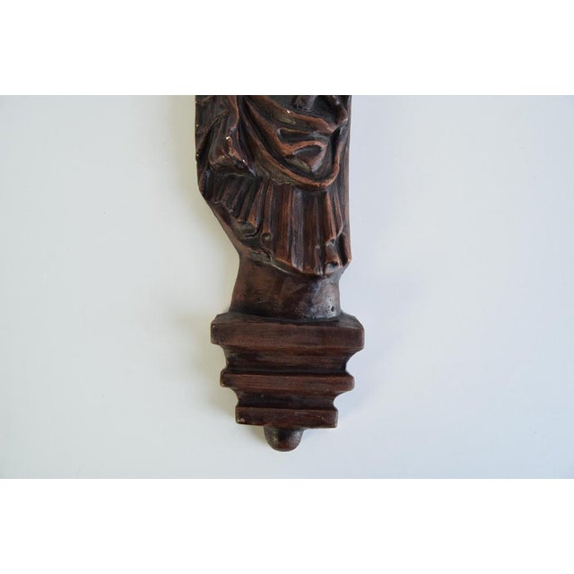 Wall Sculpture of the Madonna and Child, 1930s For Sale - Image 4 of 15