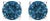 14K White Gold 1/2 Cttw Round Brilliant Cut Lab Grown Blue Diamond 4-Prong Classic Solitaire Stud Earrings (Blue Color, VVS2-VS1 Clarity) For Sale