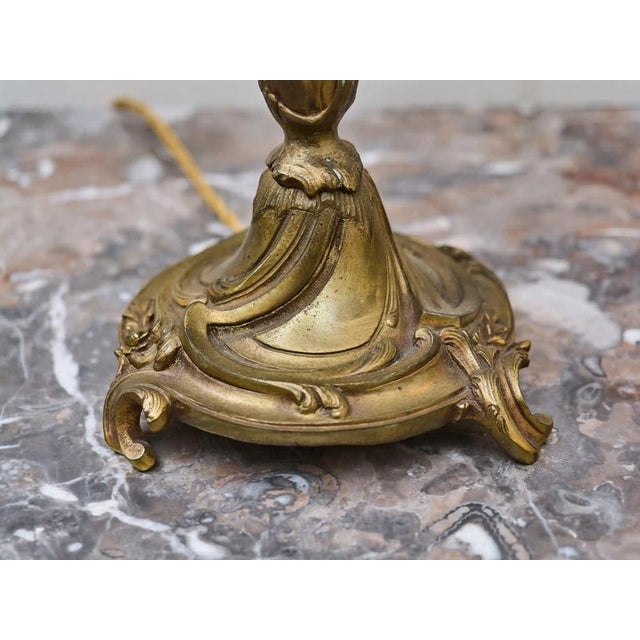 Metal 19th Century Bronze Candelabra Lamps, Set of 2 For Sale - Image 7 of 16