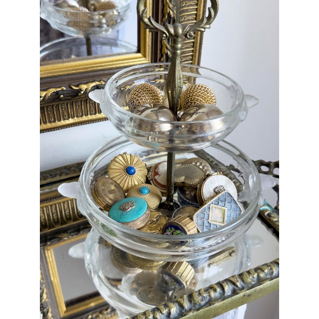 Turquoise Vintage 1970s Estée Lauder Torquoise Compact/Keepsake Box For Sale - Image 8 of 8