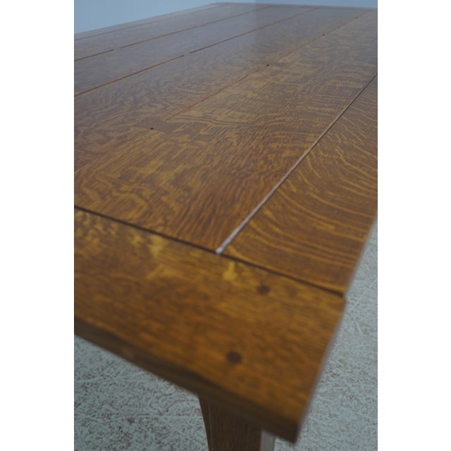 Stickley Stickley Mission Oak Arts & Crafts Dining Room Table For Sale - Image 4 of 18