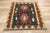 Textile Vintage Persian Shiraz Kilim Rug - 03'02 X 03'08 For Sale - Image 7 of 9
