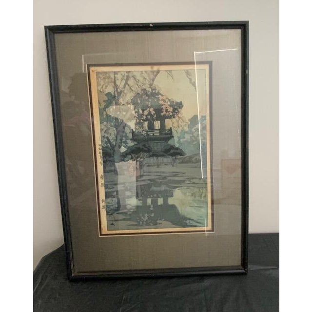 Beautiful print by Yoshida featuring stunning colors and crisp details. Pencil signed and sealed.