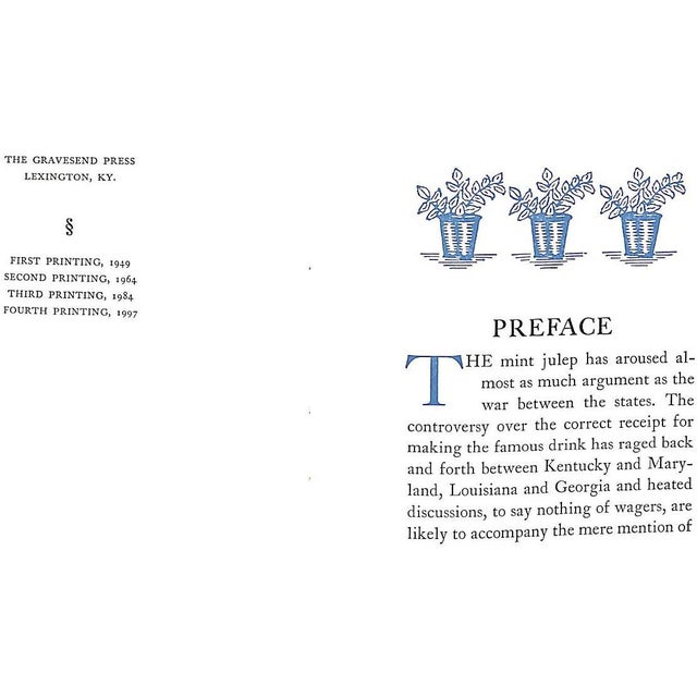 Traditional "The Mint Julep: The Very Dream of Drinks" 1997 Smith, Soule For Sale - Image 3 of 9