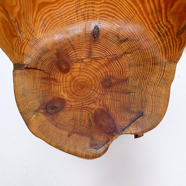 Brutalist Brutalist Sculptural Wabi-Sabi Style Chair in Oak, 2010s For Sale - Image 3 of 16