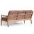 Danish Three Seater Sofa with Wooden Frame in Cherry, 1960s For Sale - Image 10 of 12
