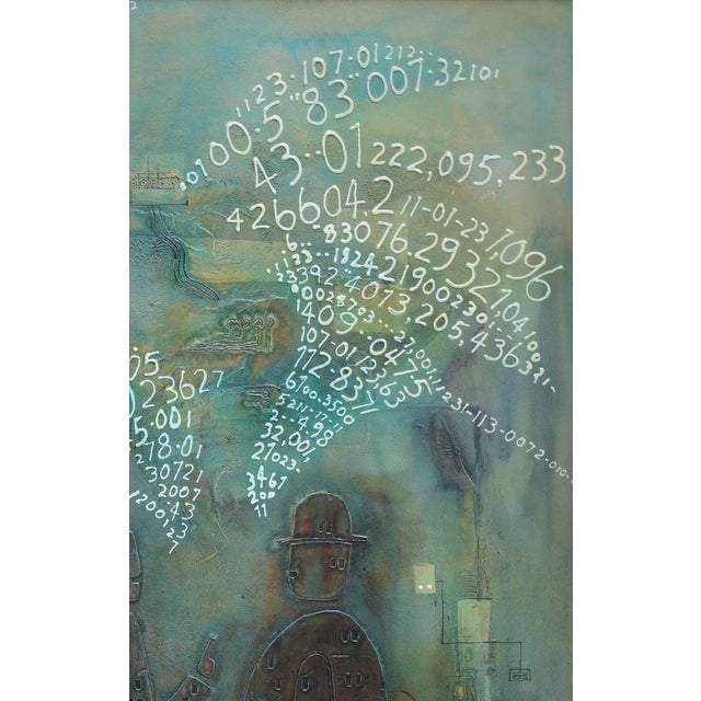 Artist: Mildred Hado Title: Untitled/Talking Numbers Size:36” x 48” Medium/Ground: Year Created: 1960’s Signature: lower...