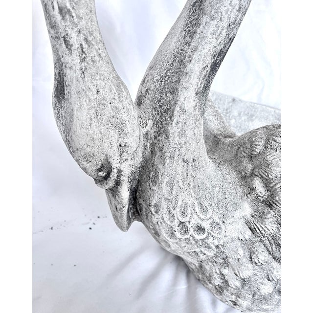 Early 1900s Antique French Concrete Swan Planter For Sale - Image 13 of 17