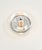 1 of 4 special round biomorphic clear hand blown glass wall light in doughnut shape designed doria leuchten, germany,...