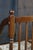 Vintage American Country Farmhouse Mahogany Settee Bench Needlepoint Seat For Sale - Image 14 of 17