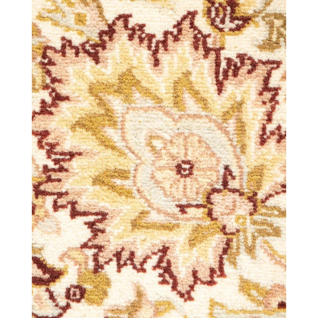 Traditional Mogul, One-of-a-Kind Hand-Knotted Area Rug in Ivory, 2' 7" x 8' 3" For Sale - Image 3 of 8