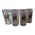 Vintage Set of 4 B. Brian Atwater 1920s Ladies Golf Motif Highball Barware Glasses Gold Trim For Sale