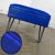 Royal Blue MCM to Streamline Modern or Industrial Chaise Daybed Adjustable Back Royal Blue Vinyl and Chrome For Sale - Image 8 of 12
