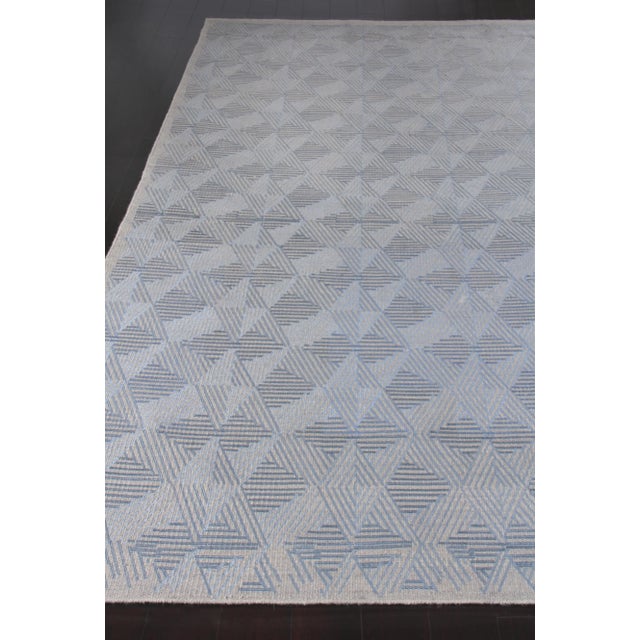 Transitional Witney Ivory/Gray Flatweave Wool/Silk Area Rug - 10'x14' For Sale - Image 3 of 8