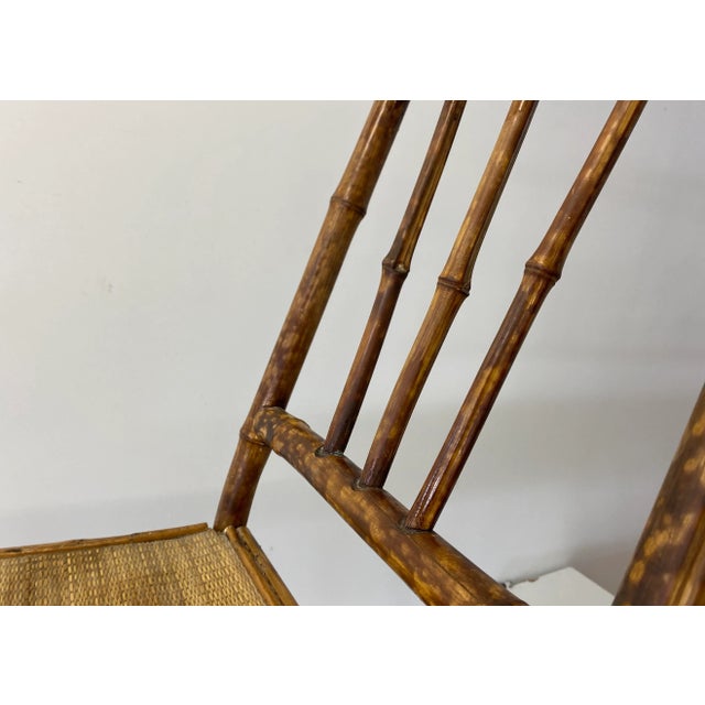 Late 19th Century Bamboo & Cane Victorian Bedroom Chair C.1890 For Sale - Image 11 of 12