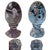 A beautiful pair of vintage Fenton Art Glass pedestal eggs, each meticulously hand‑painted, artist‑signed, and...
