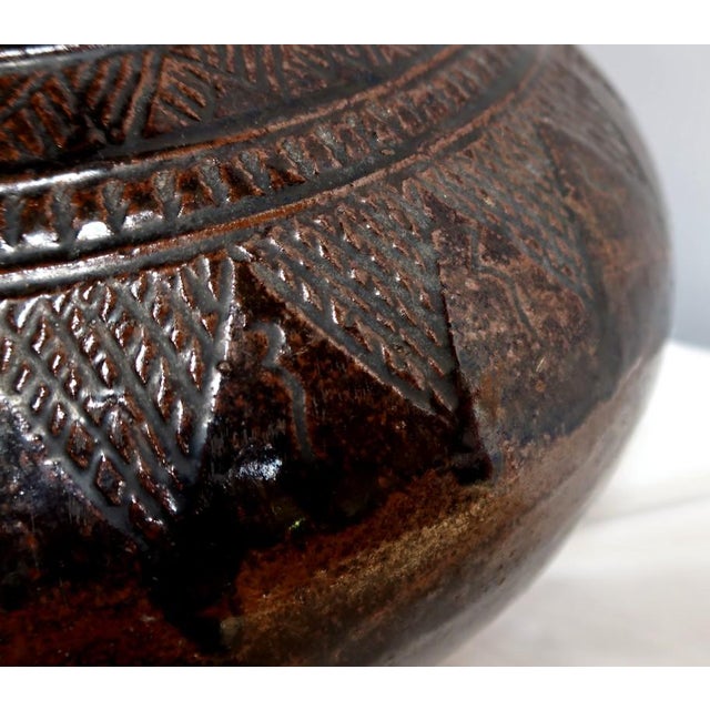 1900 - 1909 Large Pansu Vase in Varnished Terracotta, 1900s For Sale - Image 5 of 18