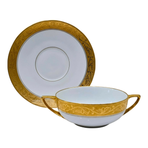 Thomas Bavaria Pickard 24k Gold Tea Set – 19 Pieces, 7 Cups & Saucers