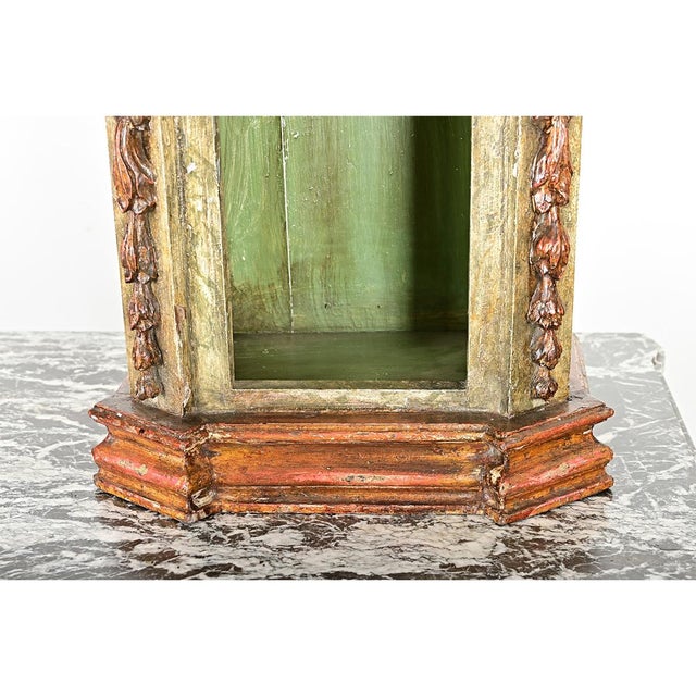 18th Century Portuguese 18th Century Polychrome Parcel Gilt Altar For Sale - Image 5 of 11