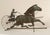 Traditional Vintage Jockey and Horse Copper Weathervane For Sale - Image 3 of 12