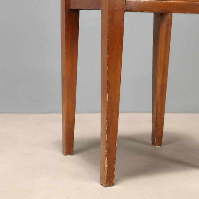 Wood Italian Directoire Nightstand in Walnut, 1800s For Sale - Image 7 of 10