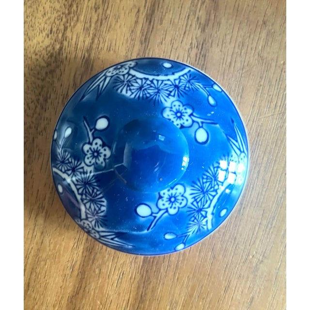 Late 20th Century Phoenix Design Round Chinoiserie Blue and White Ginger Jar - Two in Stock For Sale - Image 5 of 6