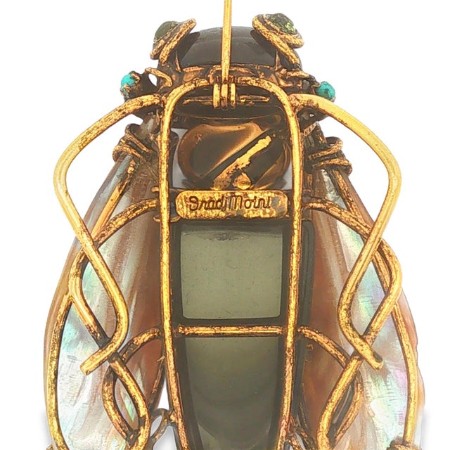 Contemporary Late 20th Century Iradj Moini Beetle Brooch For Sale - Image 3 of 3