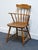 Nichols & Stone Nichols & Stone Co. Solid Hard Rock Maple Colonial Early American Comb Back Dining Arm Chair For Sale - Image 4 of 11