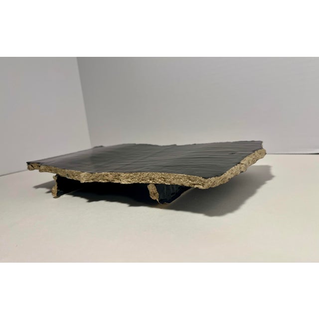 Rare Studio Art Pottery Ceramic Tray by California Artist Colter Masao Lucas For Sale - Image 4 of 9