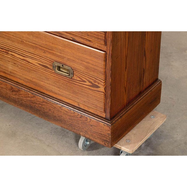 19th Century English Pine Campaign Drawers, 1890 For Sale - Image 12 of 16