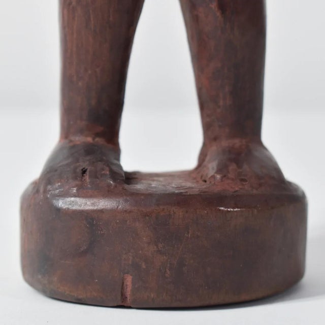 Early 20th Century Yoruba Ibeji Female With Coral Necklace Figure Nigeria For Sale - Image 4 of 9