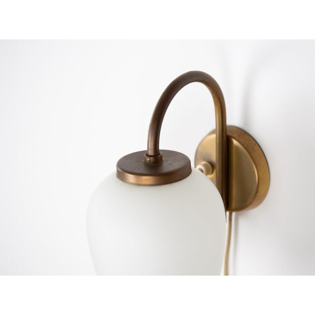Metal Vintage Danish Kina Sconce by Bent Karlby for Lyfa, 1940s For Sale - Image 7 of 10