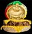 21c Judith Leiber Cheese hamBurger Crystal Gold Minaudiere Evening Clutch Shoulder Bag For Sale - Image 10 of 16
