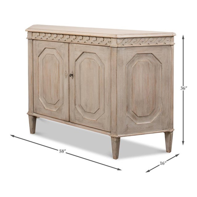 Stone Painted Credenza For Sale - Image 11 of 11