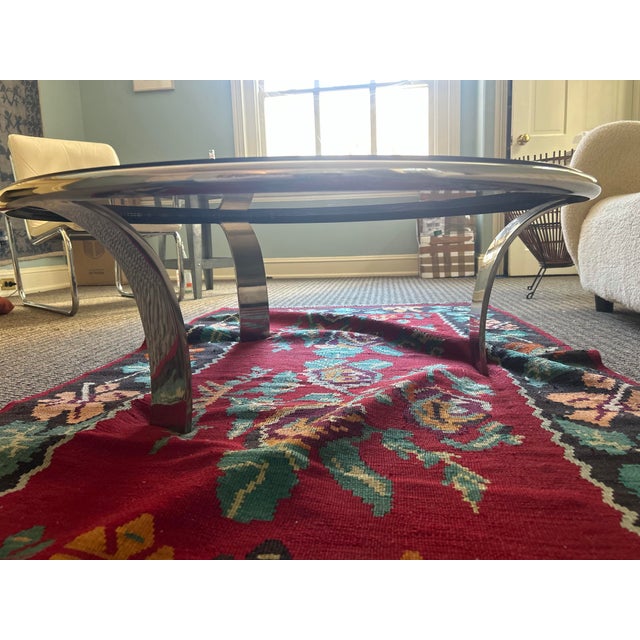 Stainless Steel coffee table by Steelcase. Designed by Gardner Leaver, 1970’s. No visible signature. Very elegant...