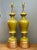 Vintage Gilt Tipped Painted Glass Lamps - A Pair For Sale - Image 9 of 16