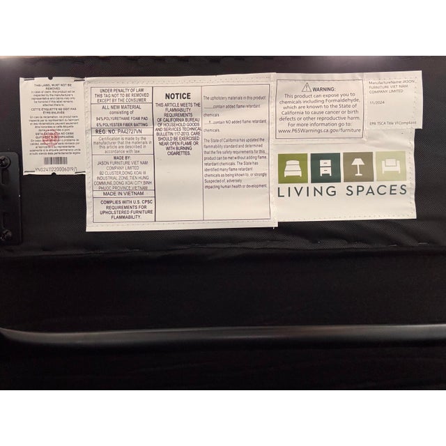 Living Spaces Miles Power Recliner Sofa, Set For Sale - Image 12 of 12