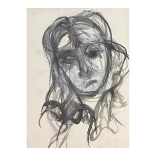 Snyder1970s Richard Snyder Modern Large Portrait For Sale