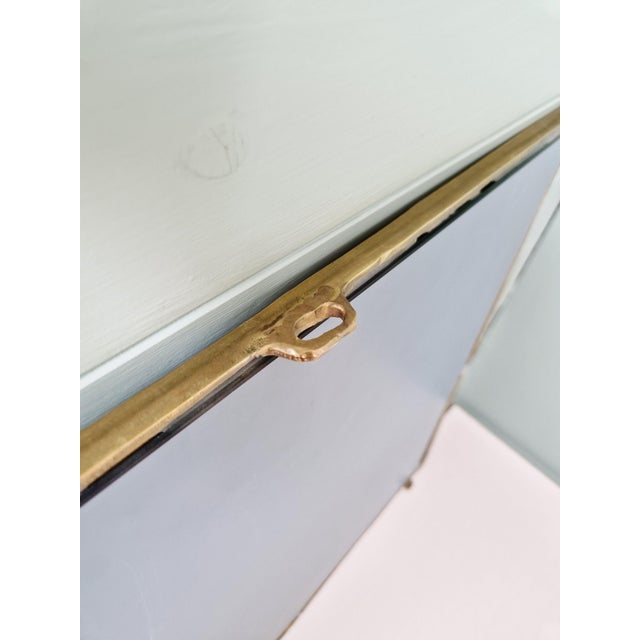 Vintage Brutalist Mirror in Bronze, 1970s For Sale - Image 11 of 12