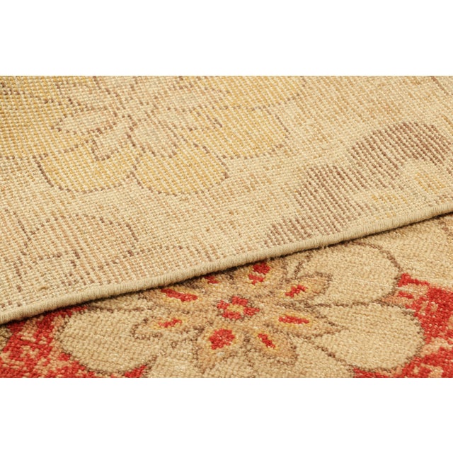 Textile Rug & Kilim’s Distressed Square Rug With Colorful Floral Medallions For Sale - Image 7 of 7