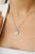 Art Deco Natural Diamond Round Disc Modern Pendant Necklace for Women in 14k Gold- A Pair For Sale - Image 3 of 10