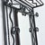 French Art Deco Wrought Iron Hall Tree with Mirror For Sale - Image 4 of 13