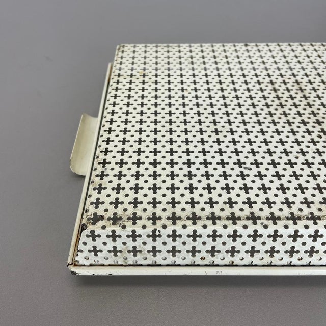 French Modernist Rigituelle Tray in Metal from Mathieu Matégot, 1950s For Sale - Image 14 of 18