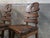 Mid-Century Modern Brutalist Oak Fishbone Chairs, 1970s, Set of 4 For Sale - Image 3 of 11