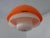 Plastic Space Age Orange & White Ceiling Lamp, Italy, 1970s For Sale - Image 7 of 18
