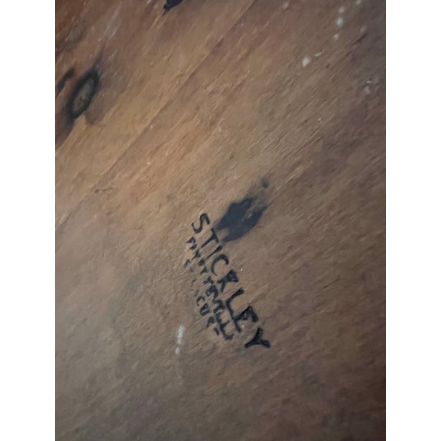 Wood 1950's Stickley French Farmhouse Pine Dining Table For Sale - Image 7 of 10