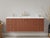 Floating Bathroom Vanity - 48" Width - Natural Wood Veneer - Handcrafted in Brooklyn, Ny For Sale - Image 4 of 10