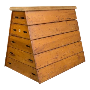 1940s Large Vintage English Beech Box Vault